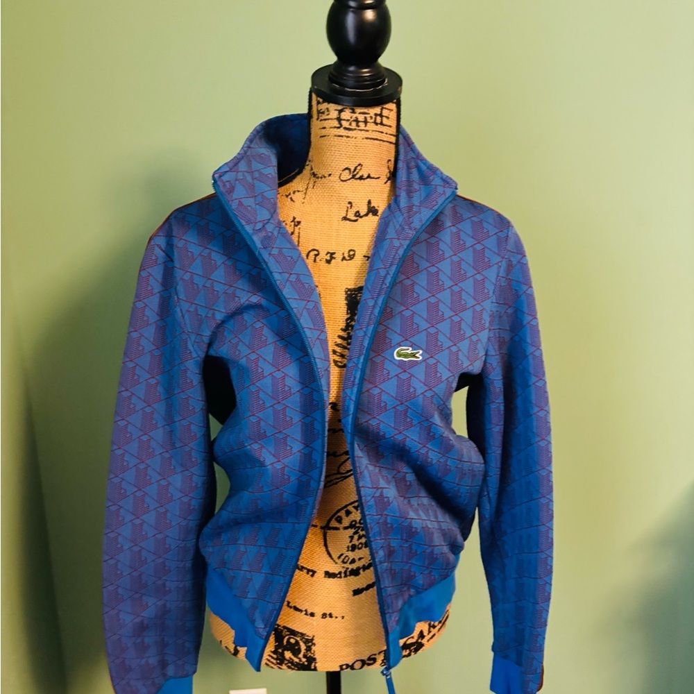 Lacoste Blue Geometric Jacket